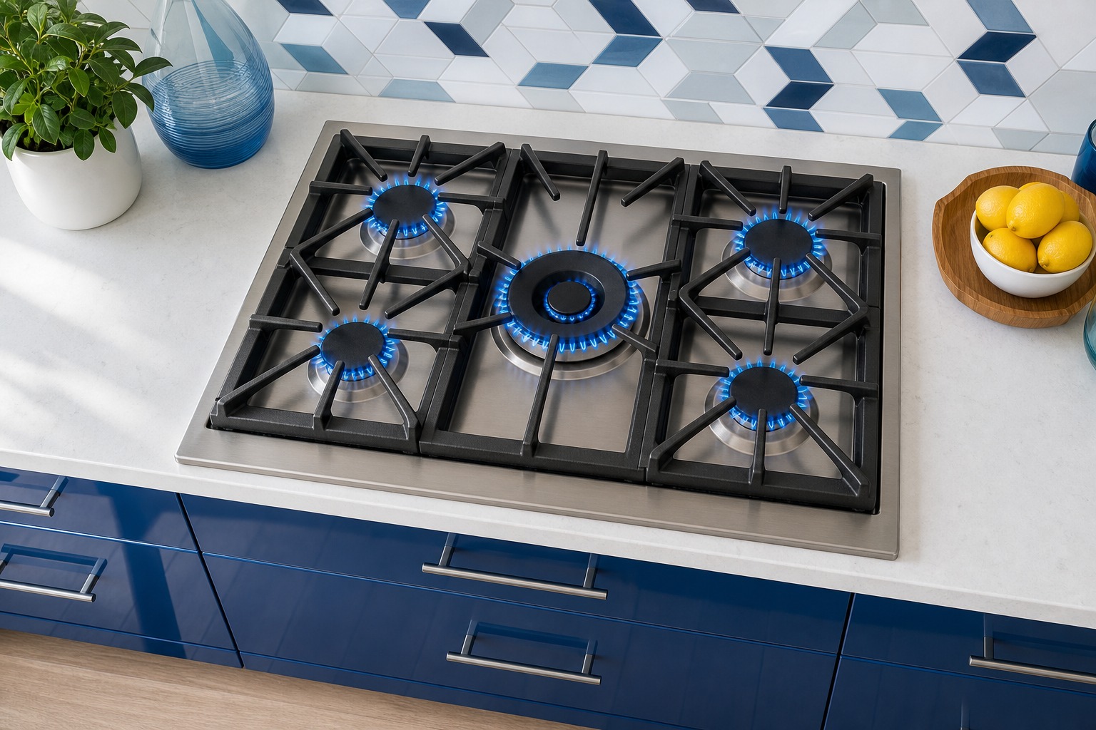 Thermador built-in cooking appliance in a bright Sunnyvale kitchen